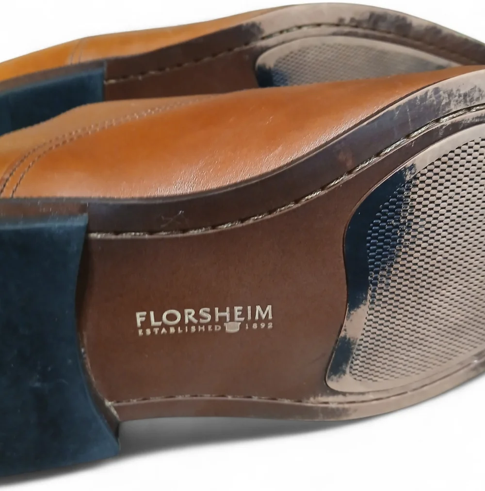 Florsheim Men's Size 12 Tan Leather Oxfords